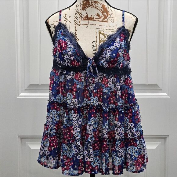 🌿Free People, Merries Garden, sheer tank. NWOT-Size Med - Picture 3 of 9